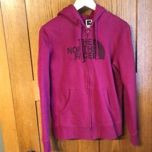 Women’s The North Face zip-up sweatshirt